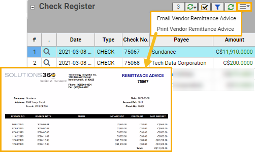 21.01_CheckRegister_PrintVendorRemittanceAdvice
