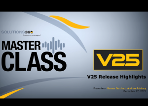 MasterClass v25 Release Highlights