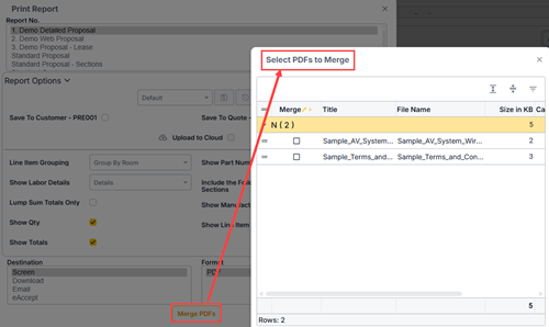 Merge PDF Screenshot